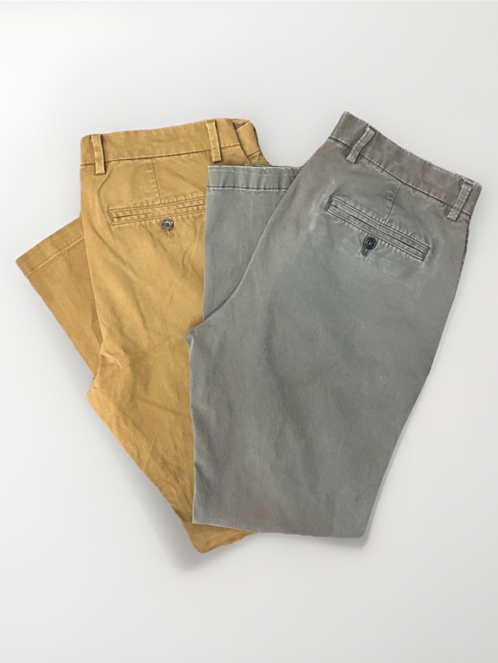 GAP Factory Gapflex Essential Khakis Slim Fit Men's Pants 2 PAIRS Size 33 x 32